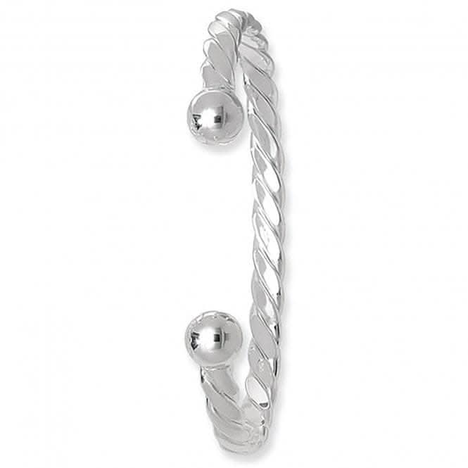 Acotis Silver Bangle Men's Twisted Torc G4095