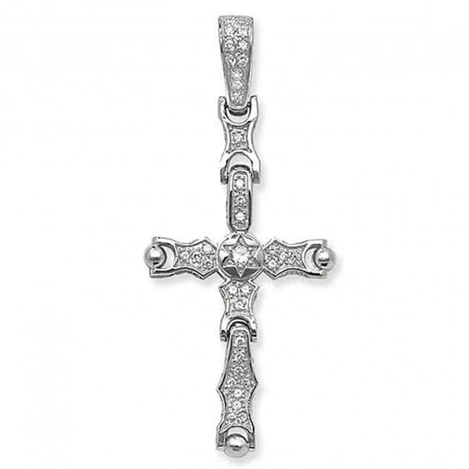 Acotis Silver Pendant Movable Zirconia Cross G6448CZ