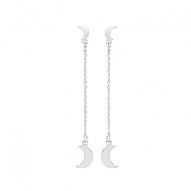 Acotis Silver Drop Earrings Rhodium Plated G51225