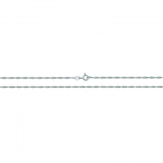 Acotis Silver Chain Rhodium Plated Singapore G1102rh