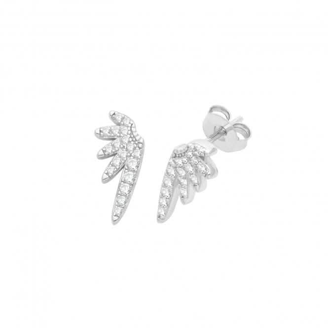 Acotis Silver Earrings Studs Set Rhodium Zirconia G51291