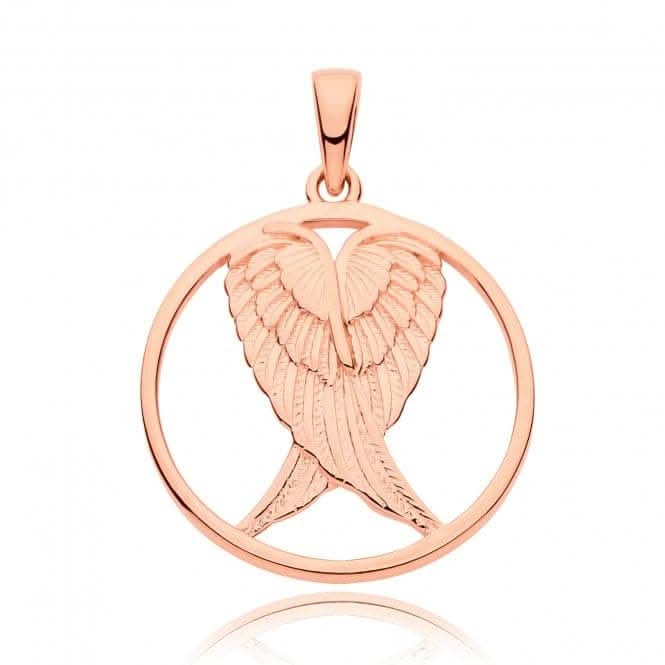 Acotis Silver Pendant Rose Gold Plated Wings G61128R