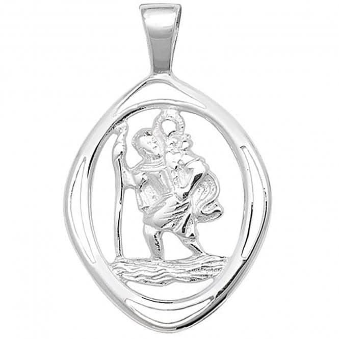 Acotis Silver Pendant Cut-Out St. Christopher G6788