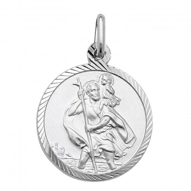 Acotis Silver Pendant St. Christopher Dia-Cut G6961