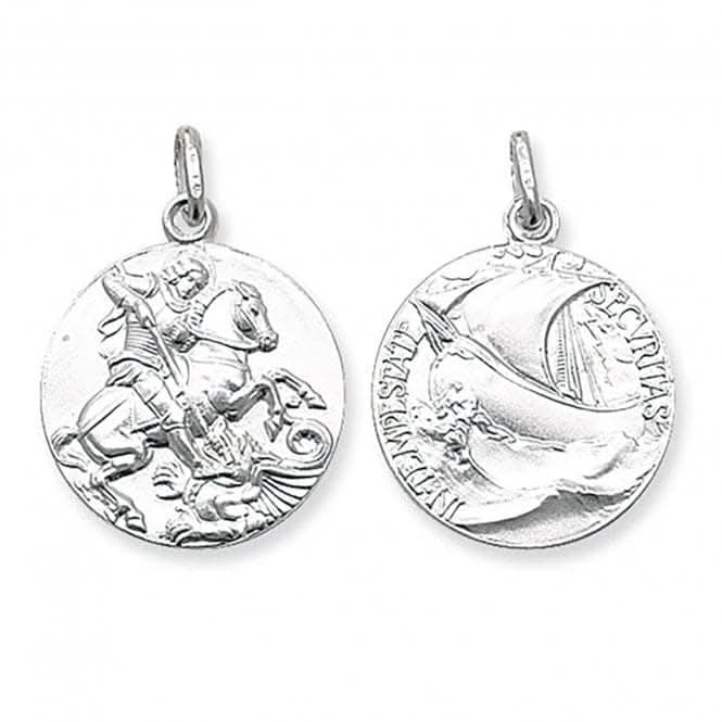 Acotis Silver Pendant St. George Double-Sided Round G6278
