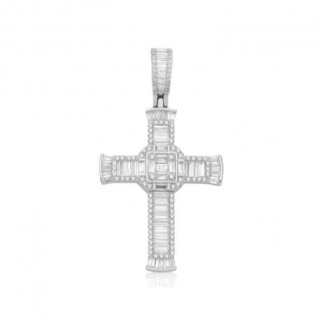 Acotis Silver Pendant Zirconia Cross G61161