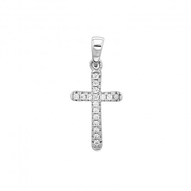 Acotis Silver Pendant Zirconia Cross G61009