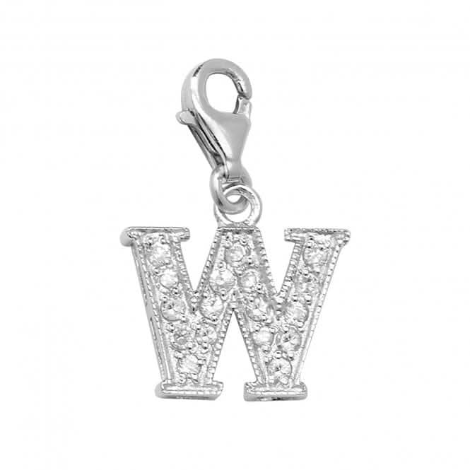 Acotis Silver Pendant Zirconia Initial G6282/W