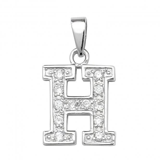 Acotis Silver Pendant Zirconia Initial G6124/H