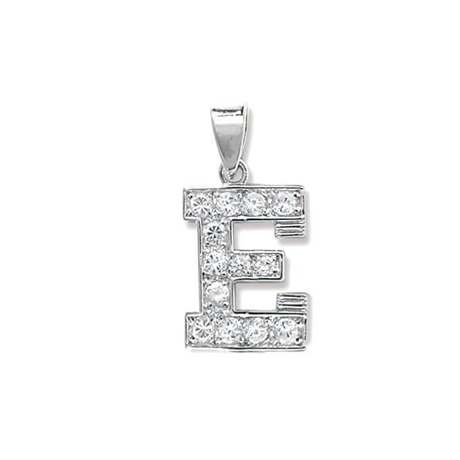 Acotis Silver Pendant Zirconia Initial G6125E