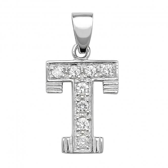 Acotis Silver Pendant Zirconia Initial G6125/T