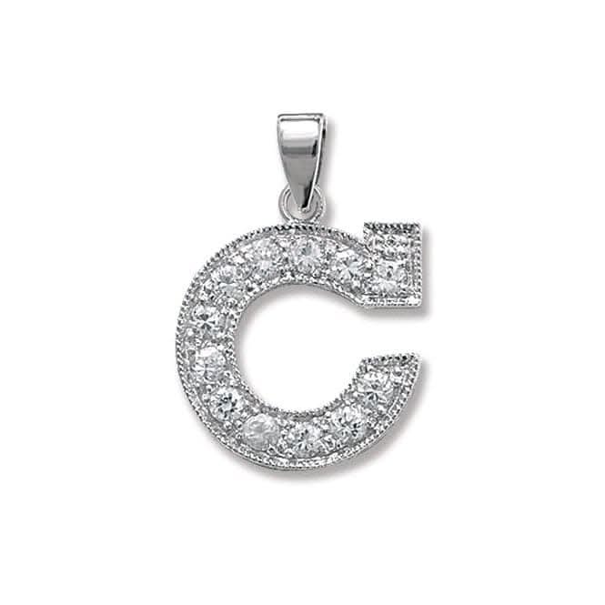 Acotis Silver Pendant Zirconia Initial G6126/C