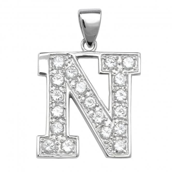 Acotis Silver Pendant Zirconia Initial G6127/N
