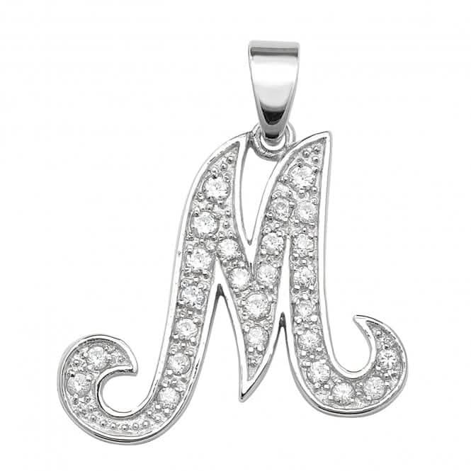 Acotis Silver Pendant Zirconia Initial G6128/M