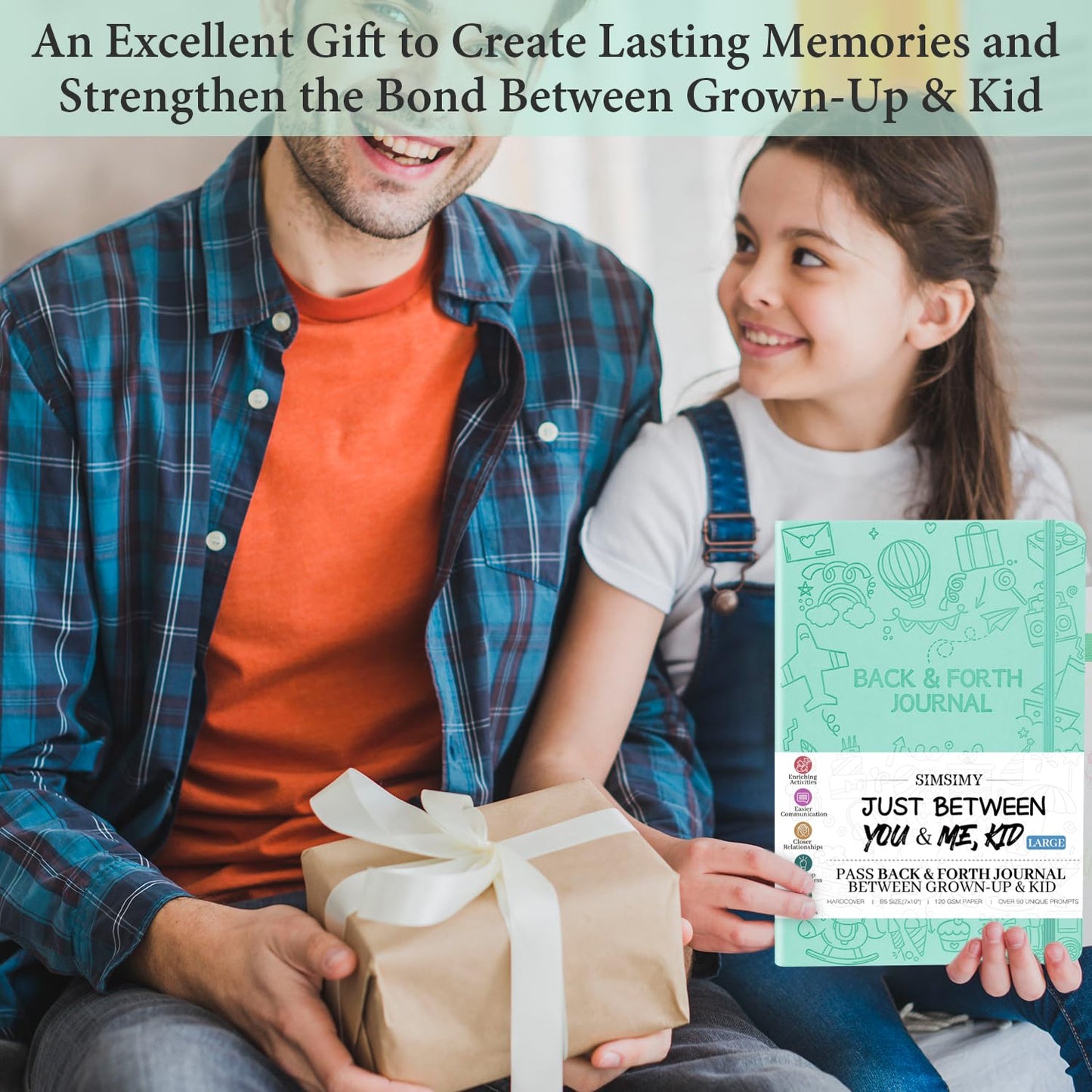 SIMSIMY Just Between You and Me Kid Journal – Interactive Parent-Child Journal for Bonding, Communication & Memories