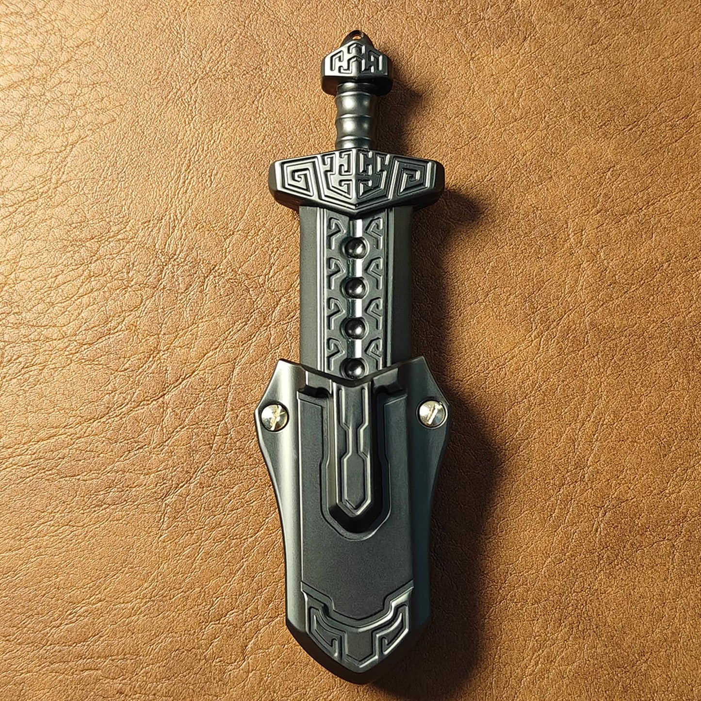 SKEDC Sword Fidget Slider – EDC Desk Toy for Focus, Anxiety Relief & Quiet Office Use (Black)
