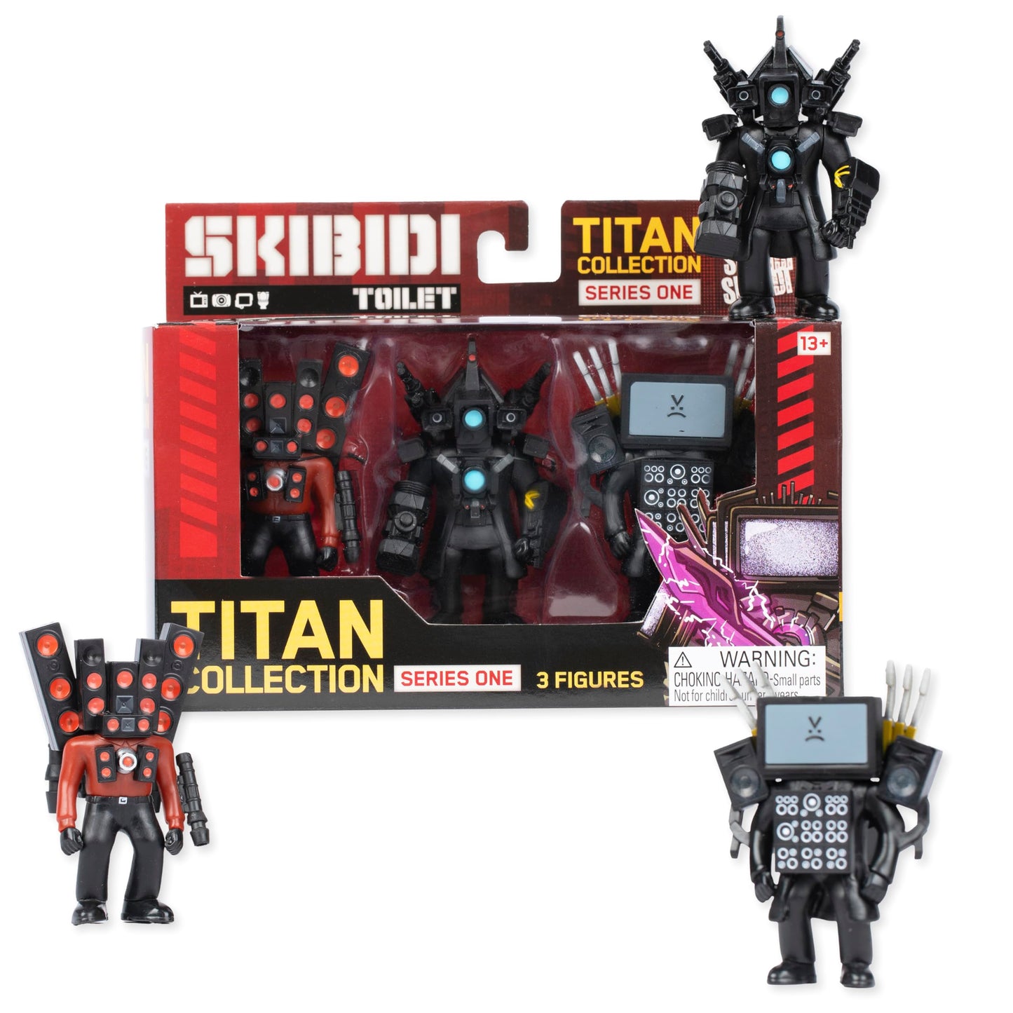 Skibidi Toilet Titan 3 Pack - Official Collectible Mini Figures