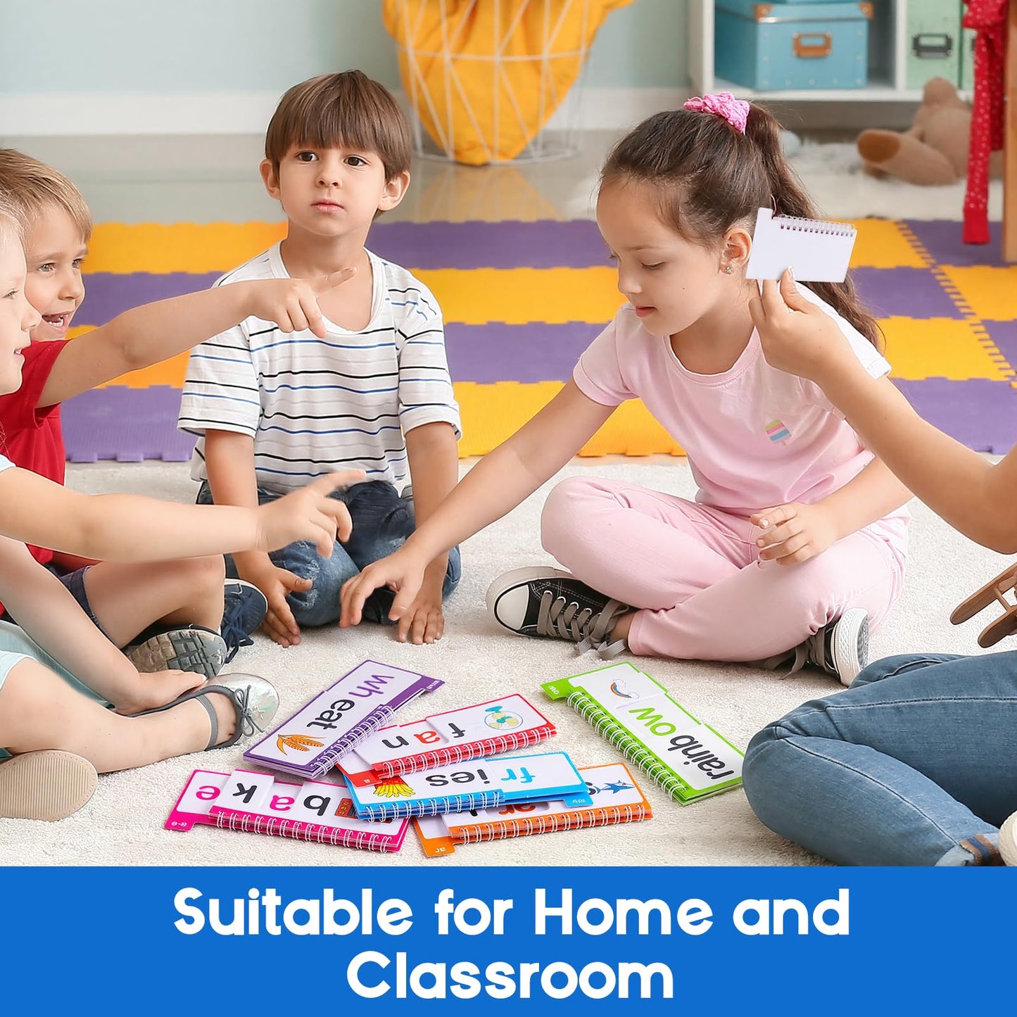 SkilLify Word Family Build Book – 40 Read & Rhyme Flip Books for Phonics & Sight Words
