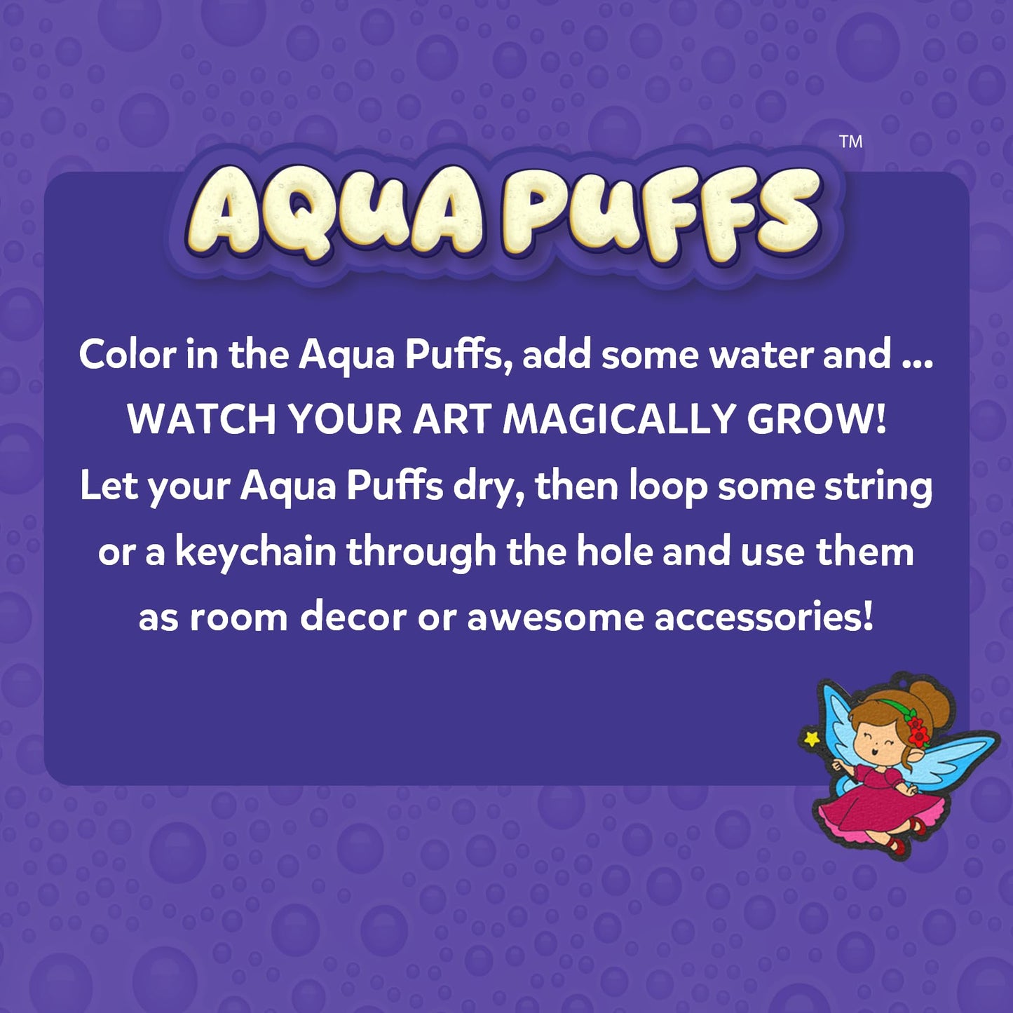 Skillmatics Aqua Puffs: 3D Puff Art Kit for Kids — Unicorns & Princesses, Mess-Free, Water-Activated Craft