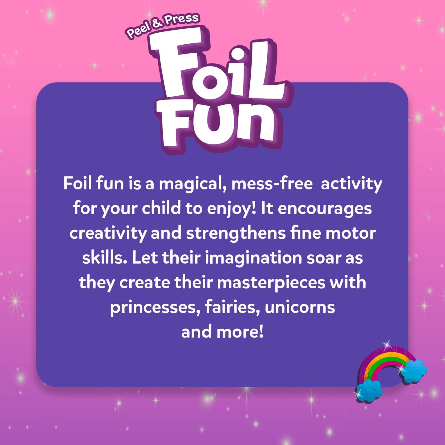 Skillmatics Foil Fun: Unicorns & Princesses Mess-Free Art Kit for Kids
