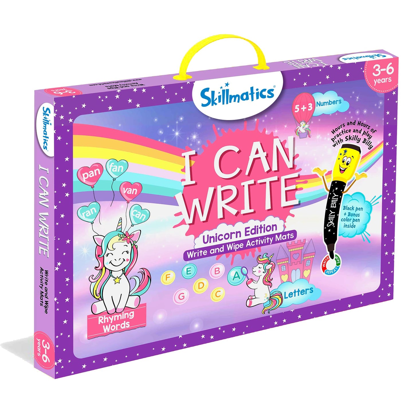 Skillmatics I Can Write Unicorns - Reusable Learning Mats for Ages 3-6