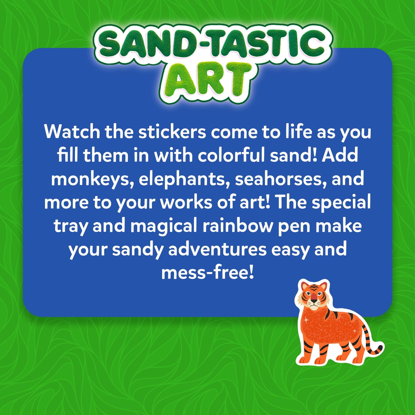 Skillmatics Sand Art Activity Kit — Mess-Controlled DIY Animal Craft for Kids