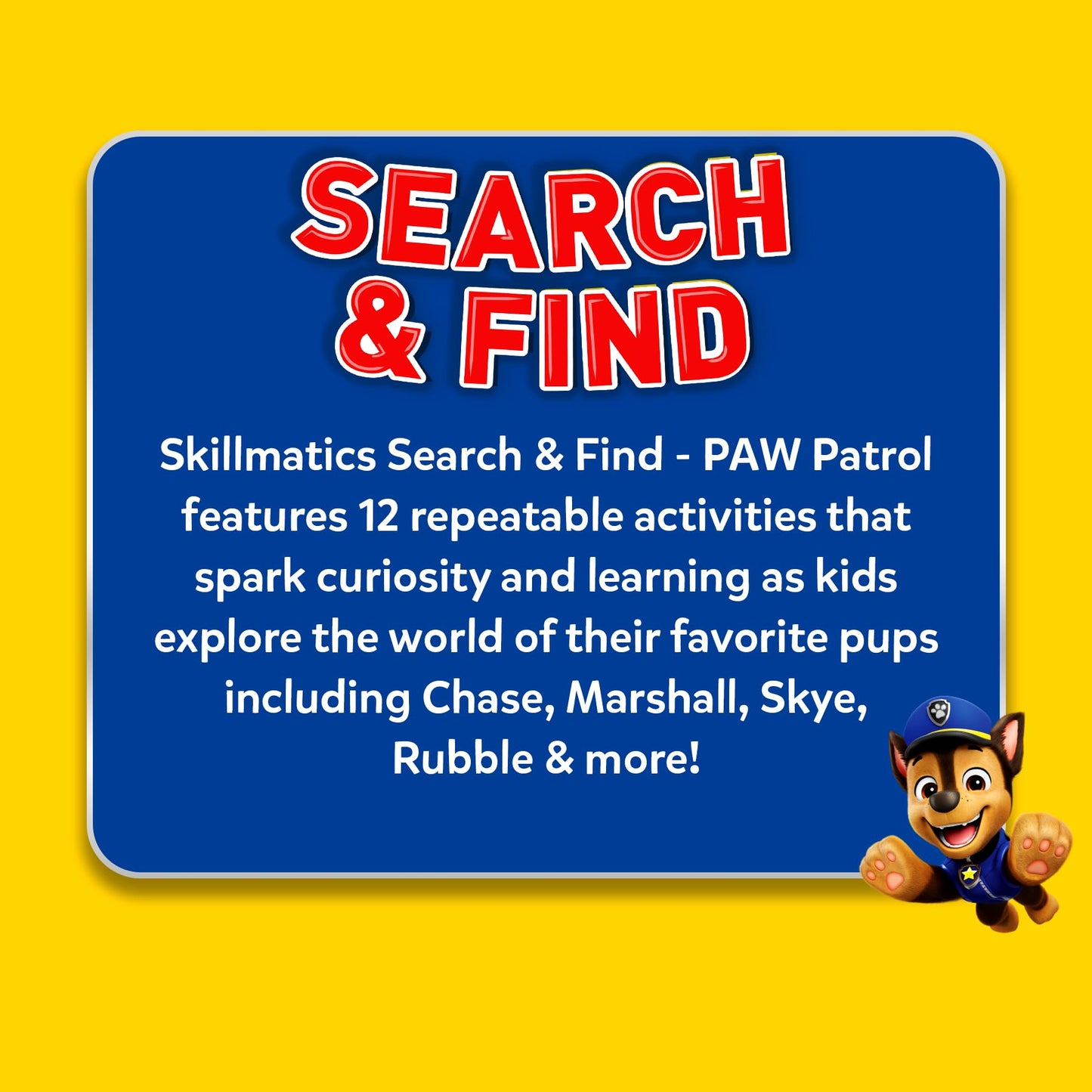 Skillmatics PAW Patrol Search and Find: Reusable Preschool Learning Mats for Ages 3-6
