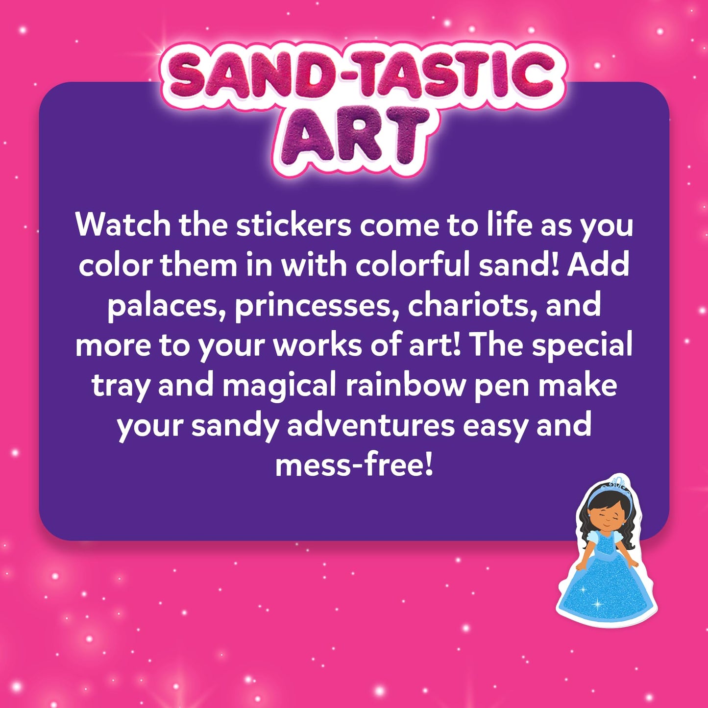 Skillmatics Sand Art Activity Kit – Mess-Controlled Unicorn & Princess