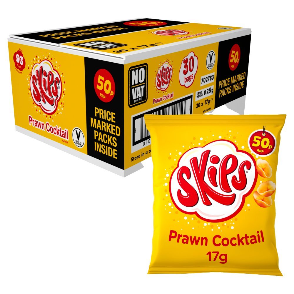 Skips Prawn Cocktail 17g (Box of 30)