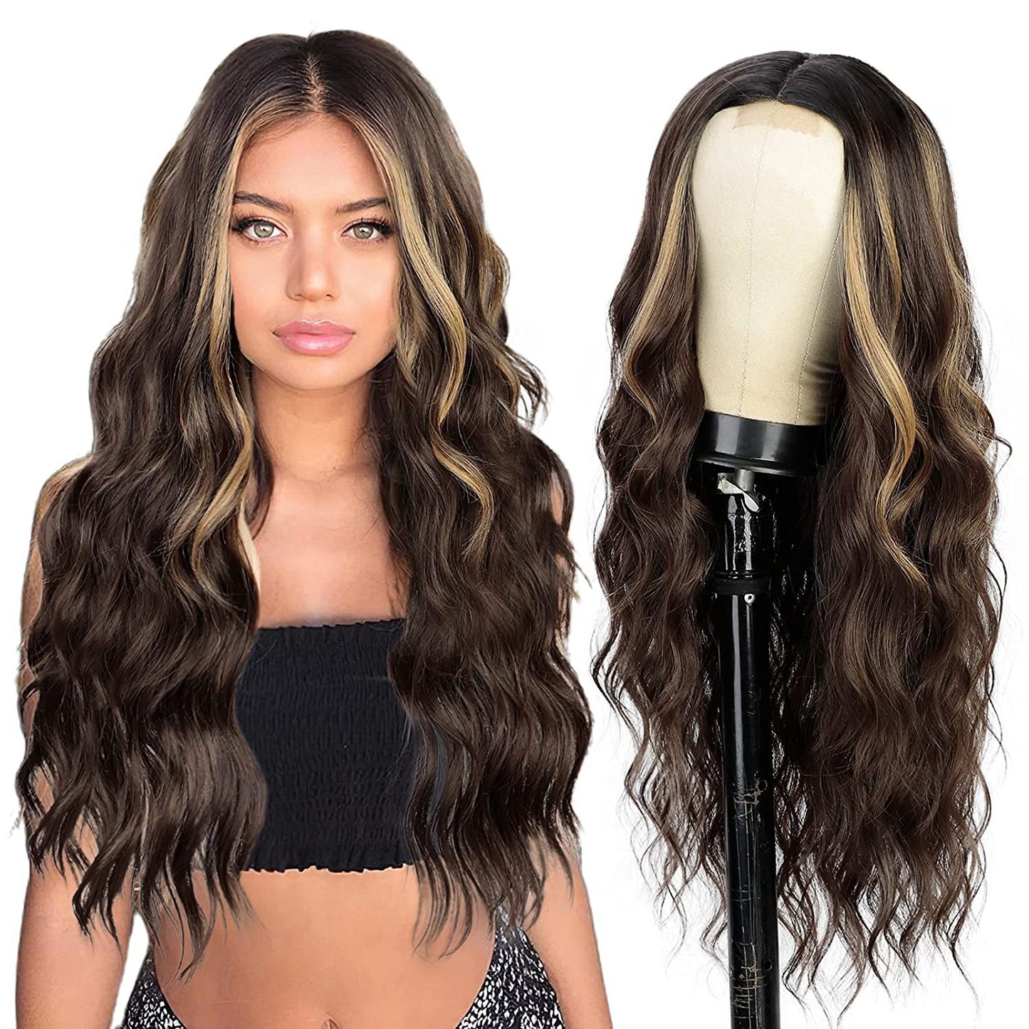 Lace-Front Curly Wig
