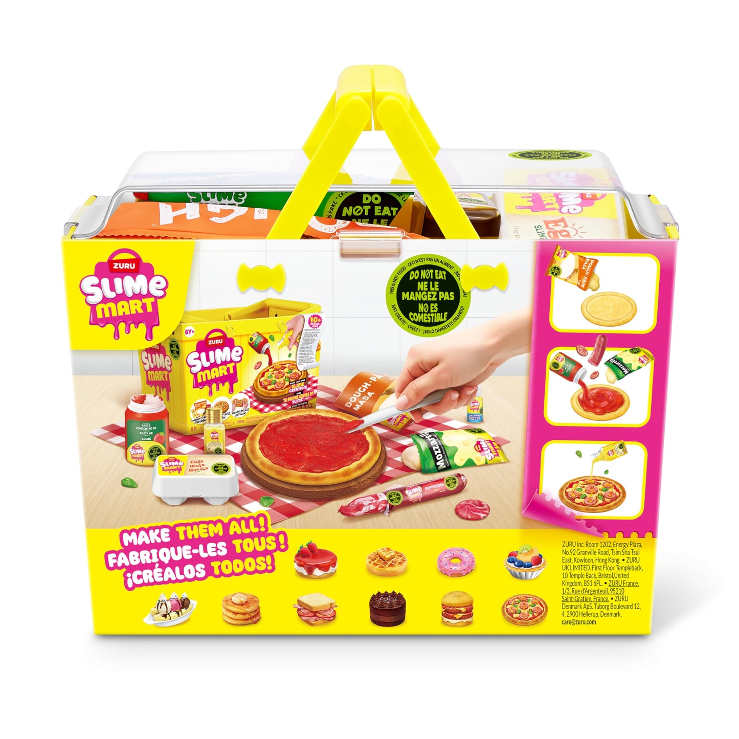 Slime Mart Small Basket by ZURU – Pizza-Themed DIY Slime Kit for Kids & Kidults