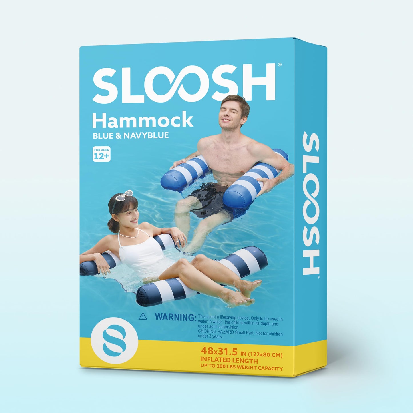 Sloosh2 4-in-1 Pool Float Hammock – Lounge Chair & Drifter (Blue)