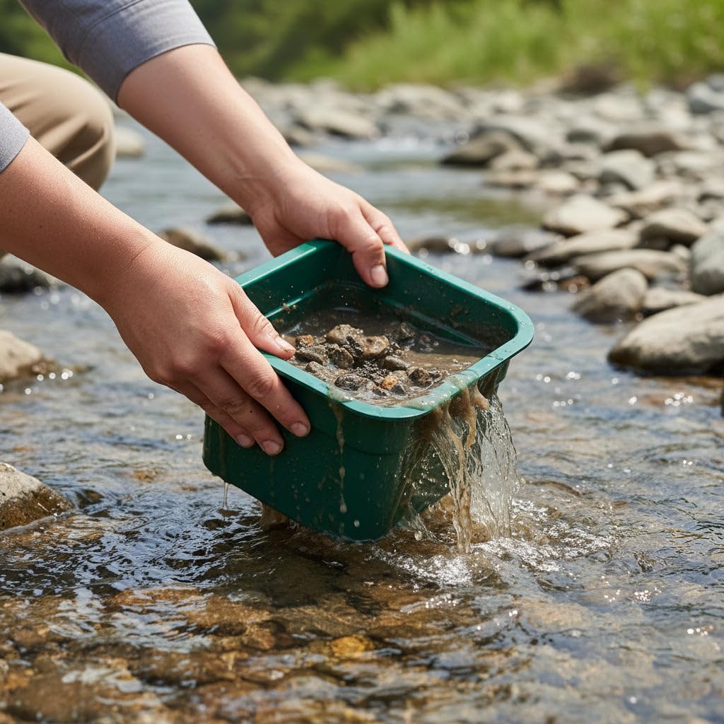 Sluice Fox Compact Gold Prospecting Kit | 12" Pocket Sluice Box with Miner’s Moss & Gold Trap Mat