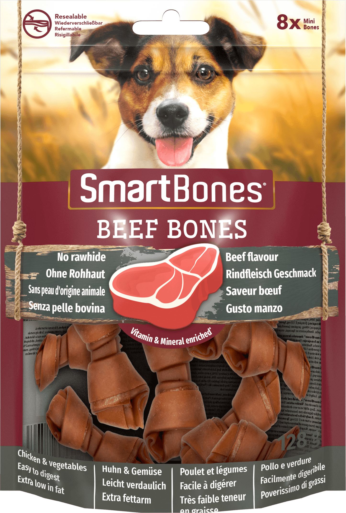 SmartBones Beef Mini 8pc x 7