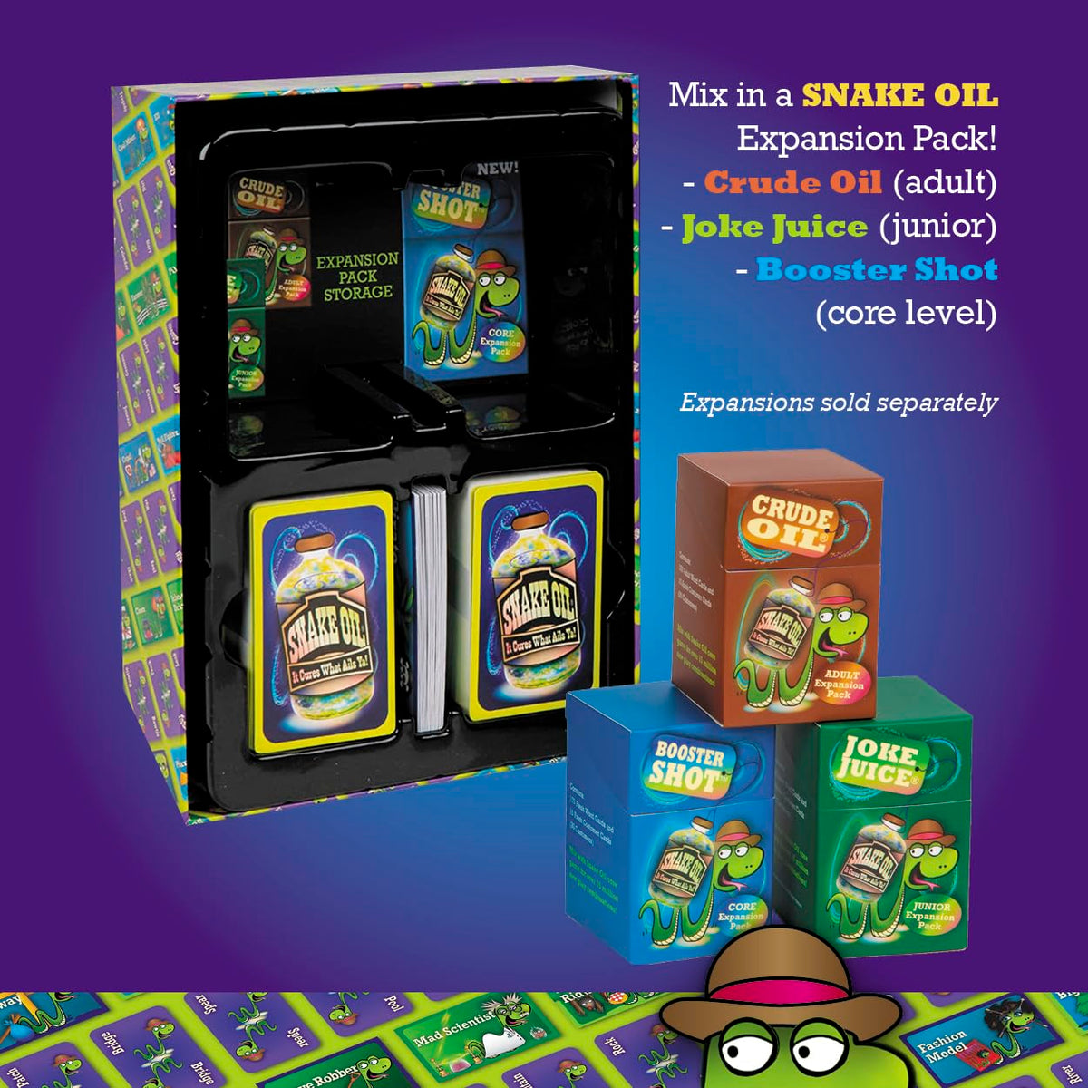 SNAKE OIL – The Silly Selling Party Game for 3-10 Players