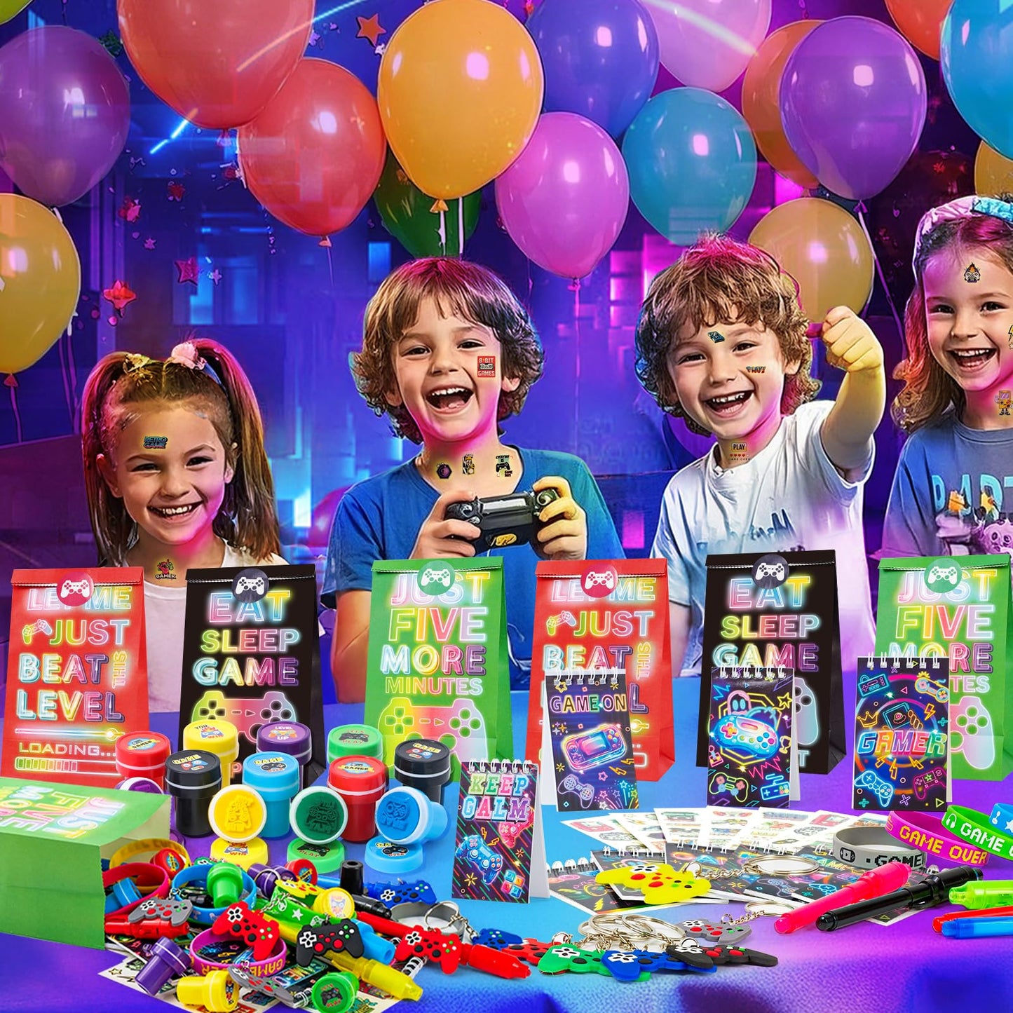 SNLN Video Game Party Favors – Gamer Birthday Supplies & Goodie Set