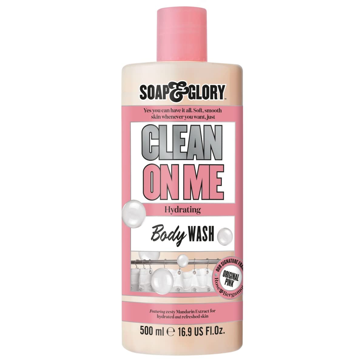 Soap & Glory Original Pink Clean On Me Hydrating Body Wash (250ml) | Daily Hydration & Rich Lather