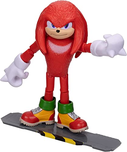 Sonic 2 Movie 4-Inch Action Figure 2 Pack — Sonic & Knuckles (Red) | Sonic The Hedgehog