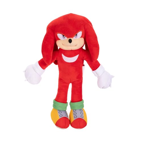 Sonic The Hedgehog 3 Movie Plush Set - 9-Inch Sonic & Knuckles 2-Pack (Officially Licensed)