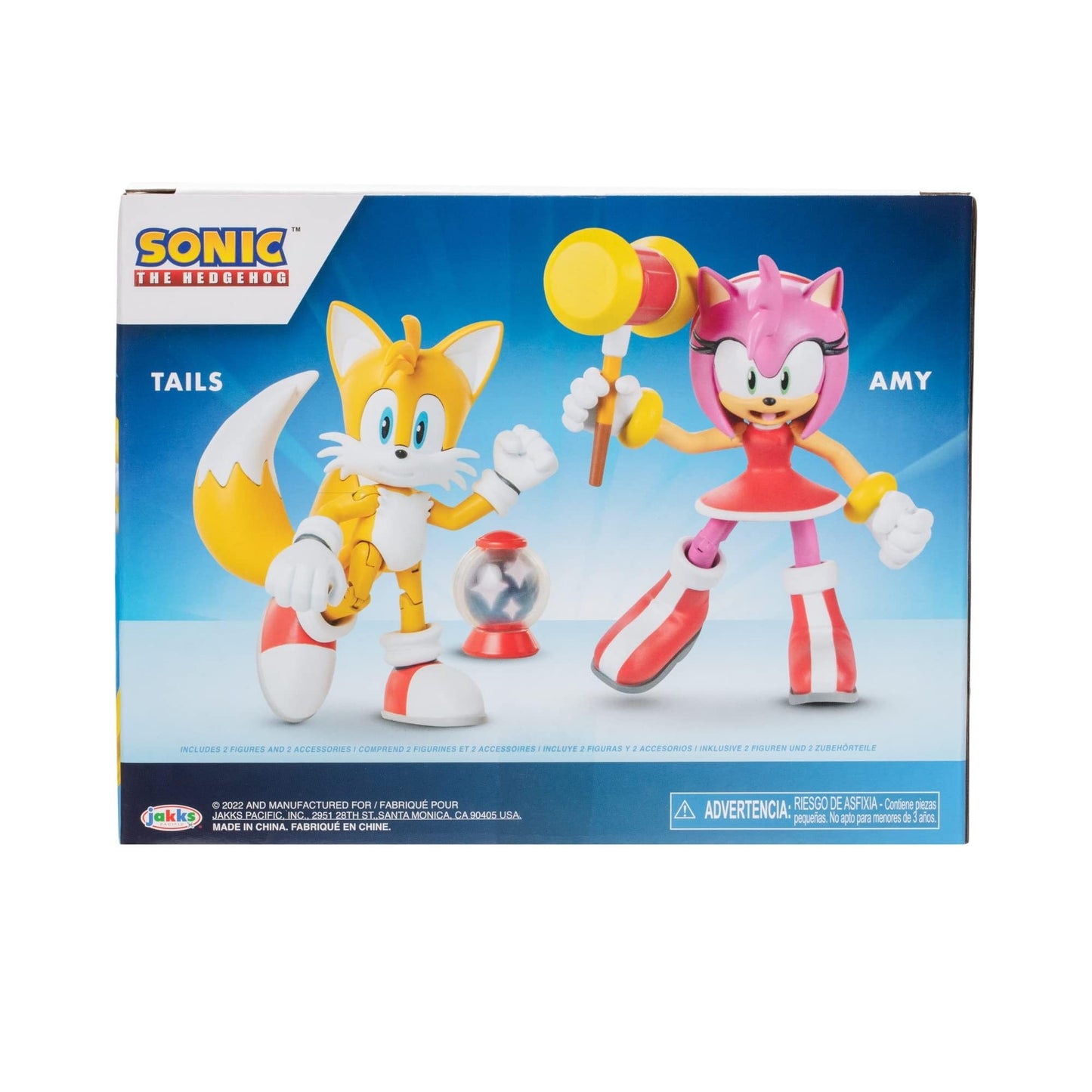 Sonic the Hedgehog 4-Inch Action Figure 2-Pack: Modern Tails & Amy