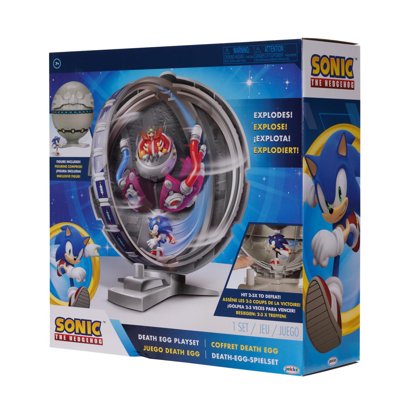 Death Egg Playset with Sonic 2.5-Inch Figure | Sonic The Hedgehog Toy