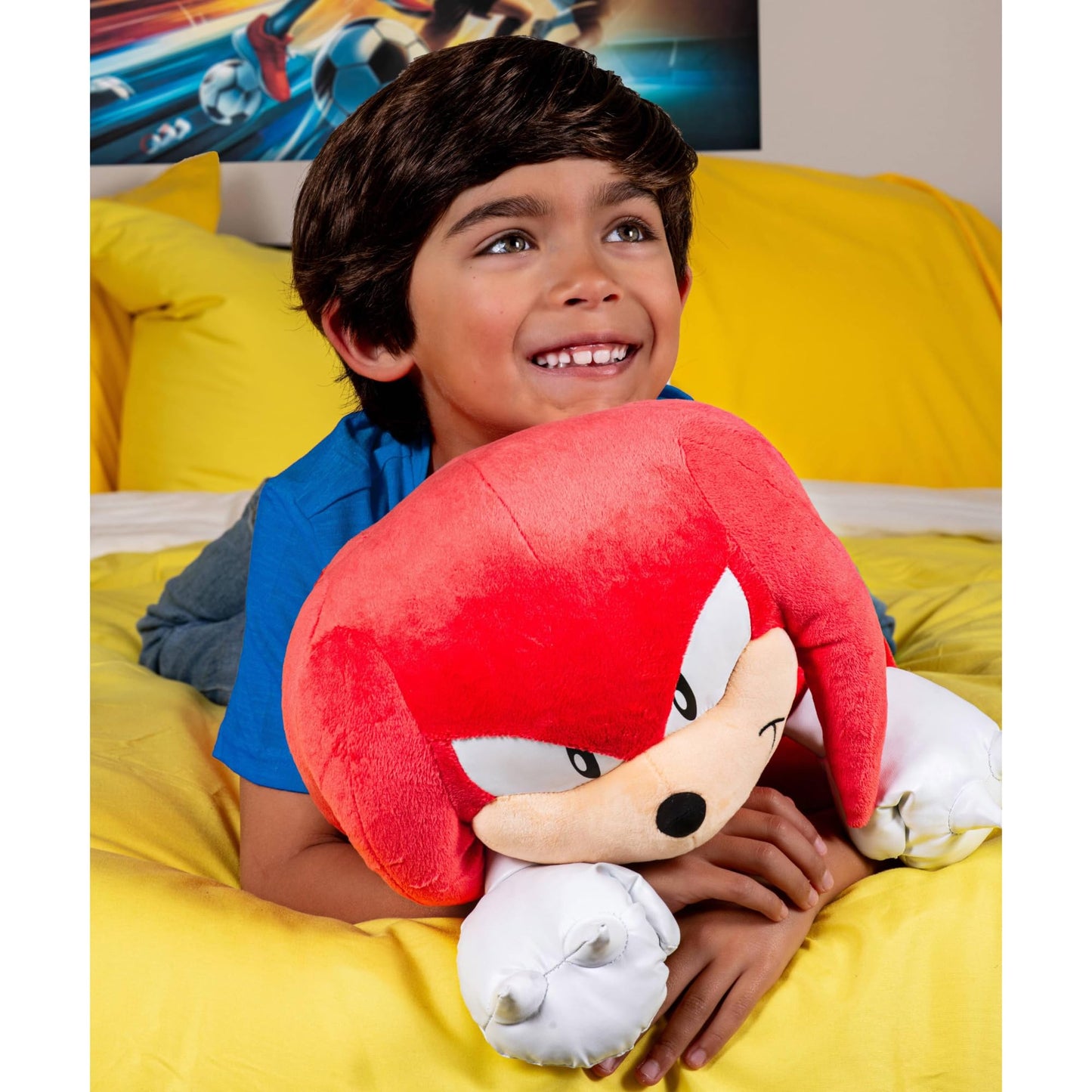 Sonic The Hedgehog Jumbo Plush Knuckles – 18-Inch Tall Soft Plush Toy