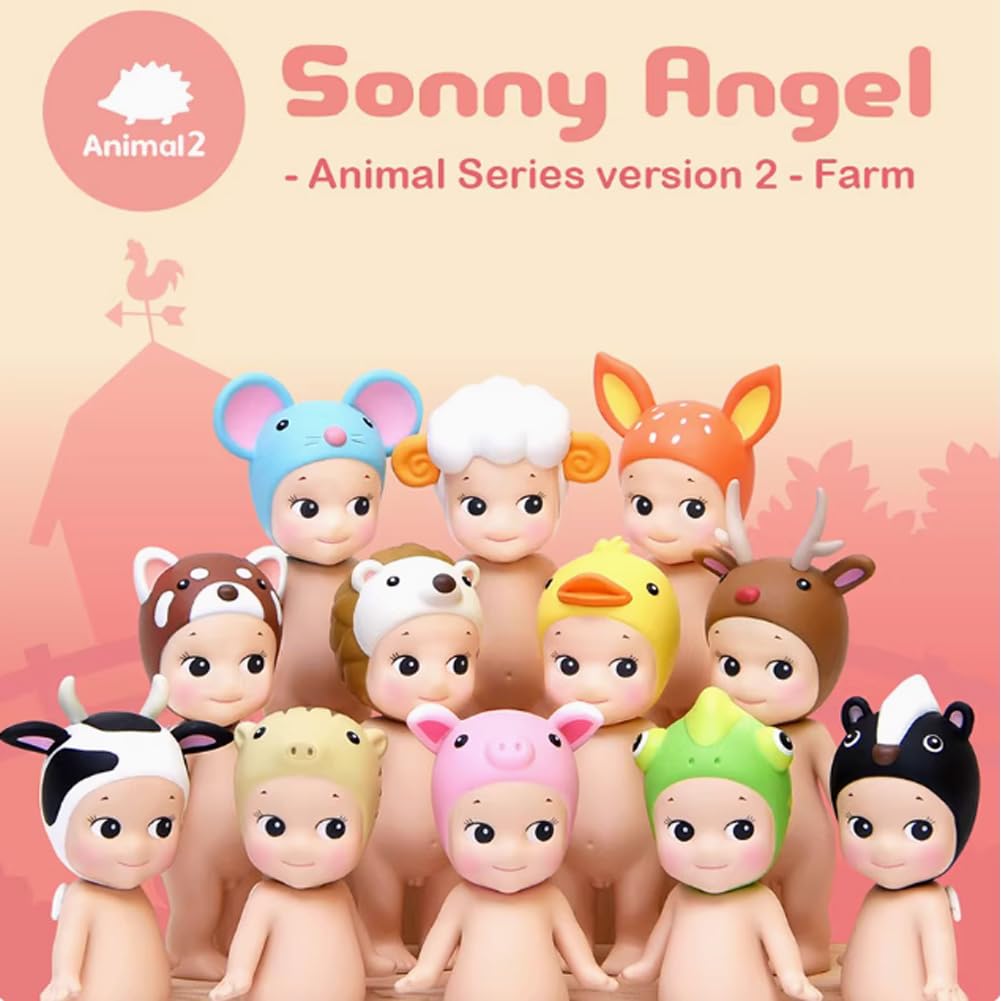 Sonny Angel Animal Version 2 – Original Mini Figure in Sealed Blind Box (3–3.75 in tall)