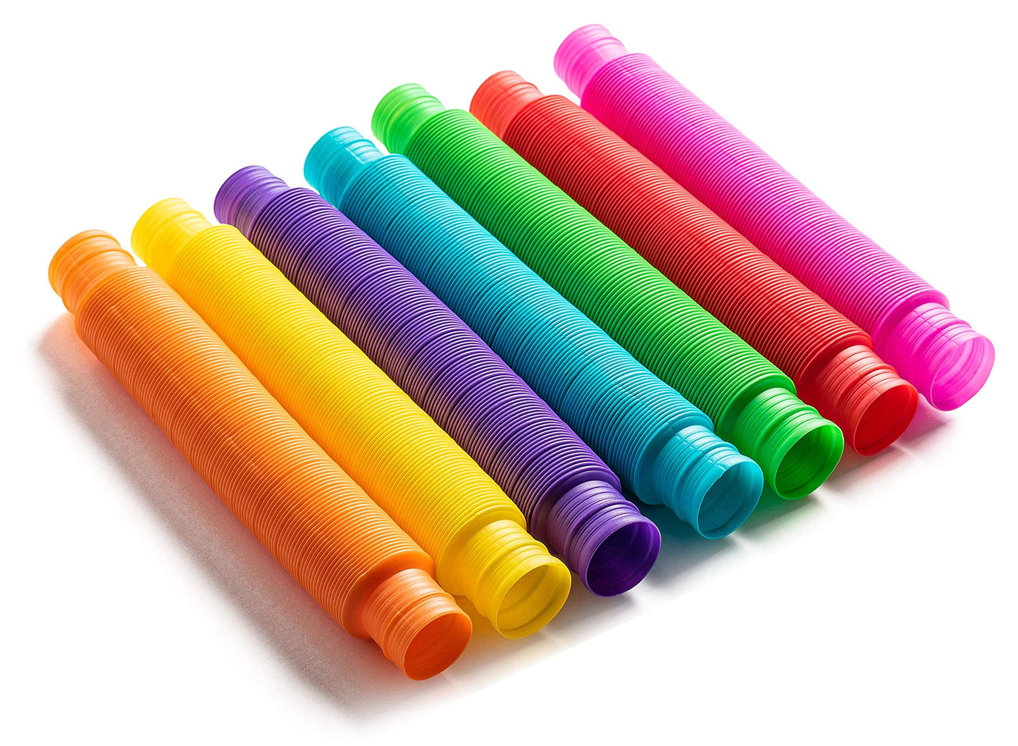 Special Supplies Fun Pull and Stretch Tubes for Kids – 16-Pack Primary Colors