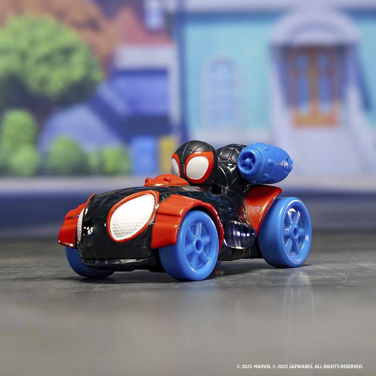 Spidey and his Amazing Friends Amazing Metals Race Car 1:64 Scale – Spin Techno Racer
