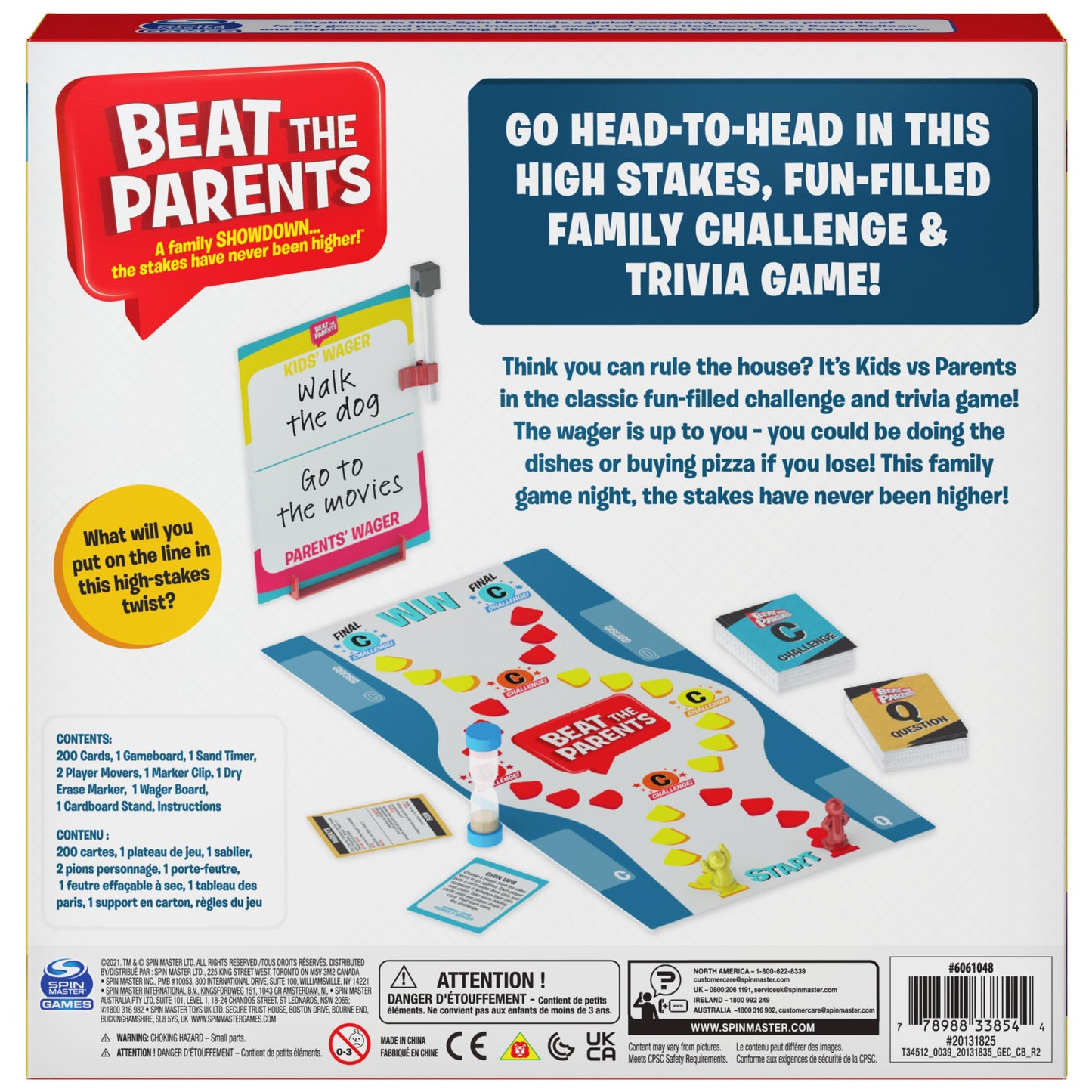 Spin Master Games Beat the Parents Classic Family Trivia Game – Kids vs Parents (Ages 6+)