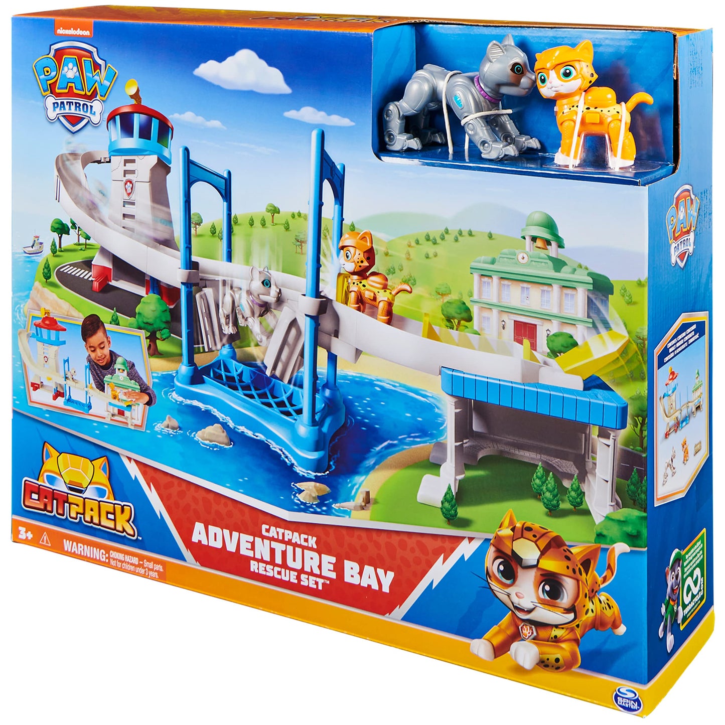 PAW Patrol CatPack Adventure Bay Rescue Playset – Wild Cat & Meow-Meow