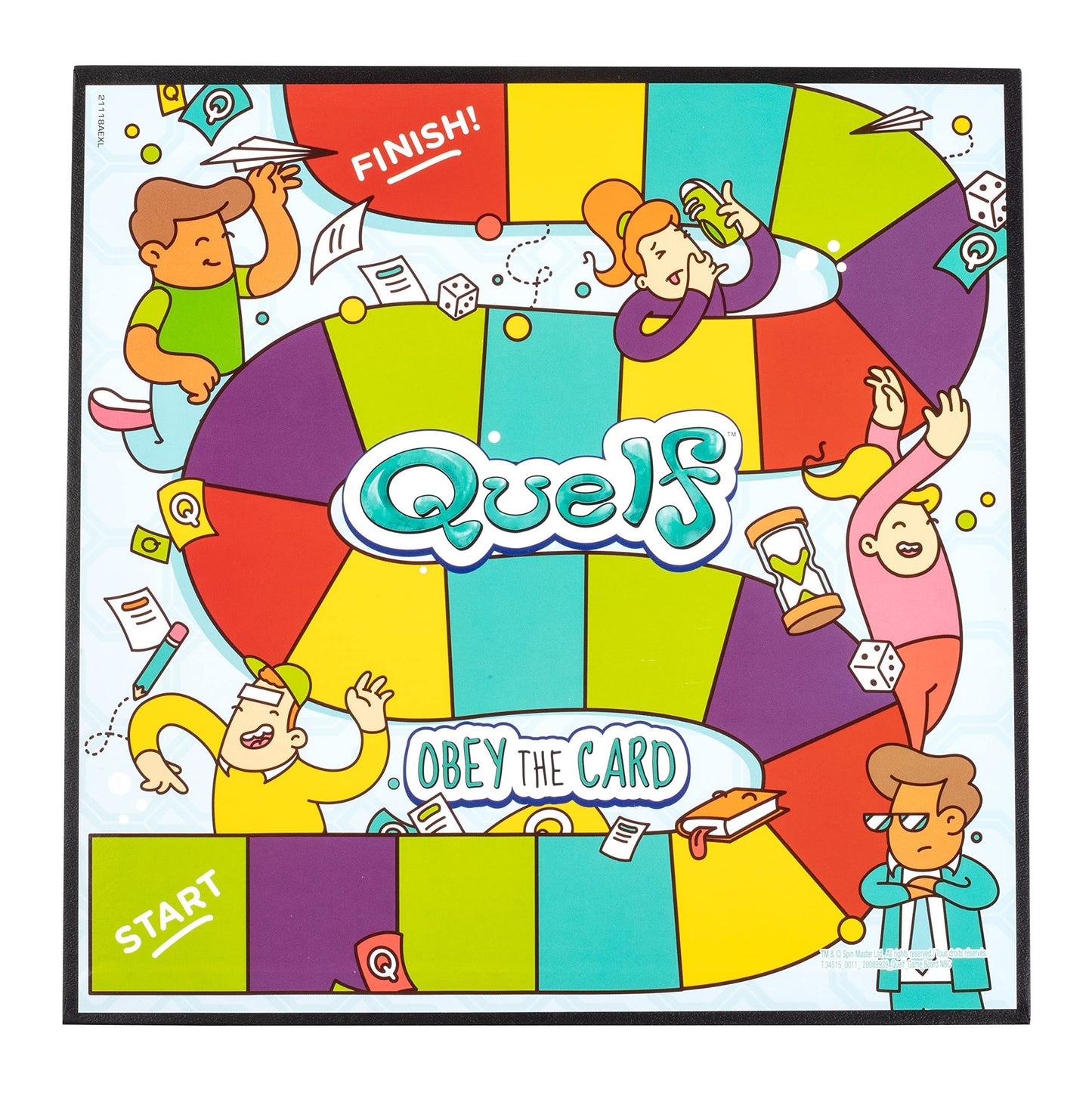 Spin Master Quelf Board Game – Hilarious Party Game for Teens & Adults | 300 Action Cards