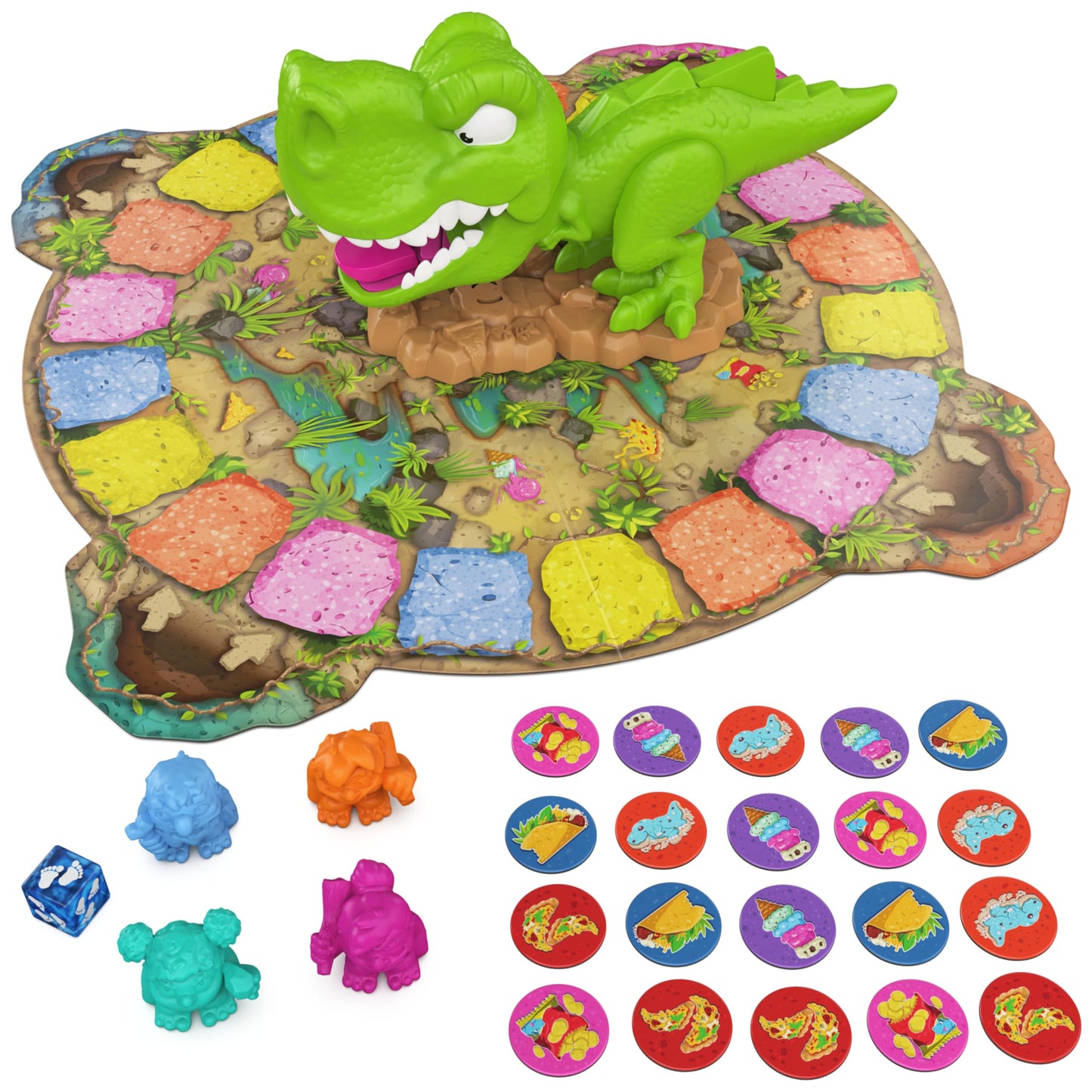 Snack-O-Saurus Rex by Spin Master Games | Interactive Dino Family Game for 2-4 Players