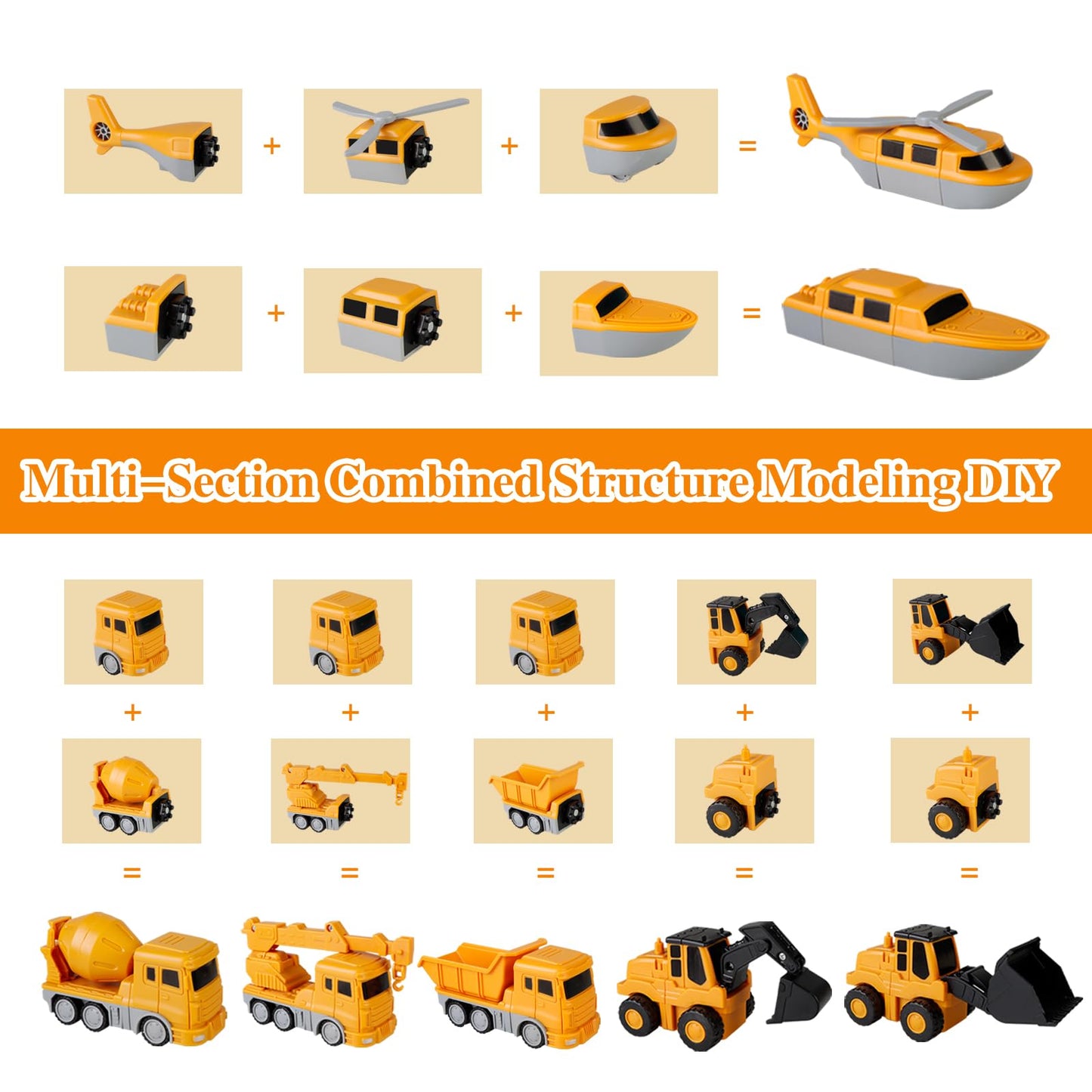 Sprstar Magnetic Transform Engineering Car Set – 35 Pcs with Storage Box